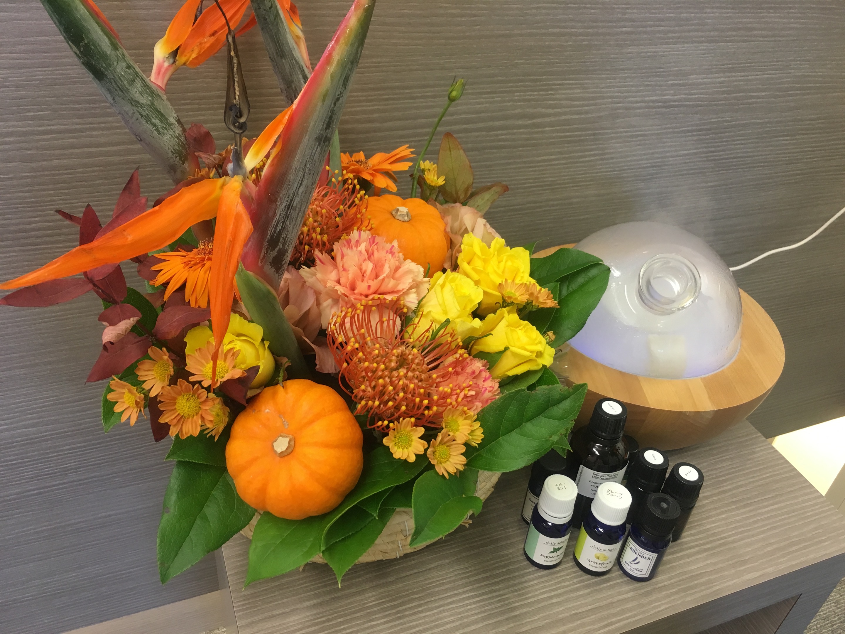 ハロウィン仕様の花